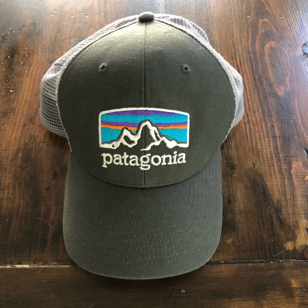 Patagonia Charcoal Grey Gray Hat with Logo